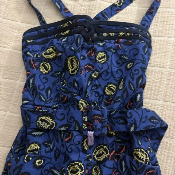 Cartonnier Blue and Yellow Patterned Jumpsuit - Picture 5 of 10